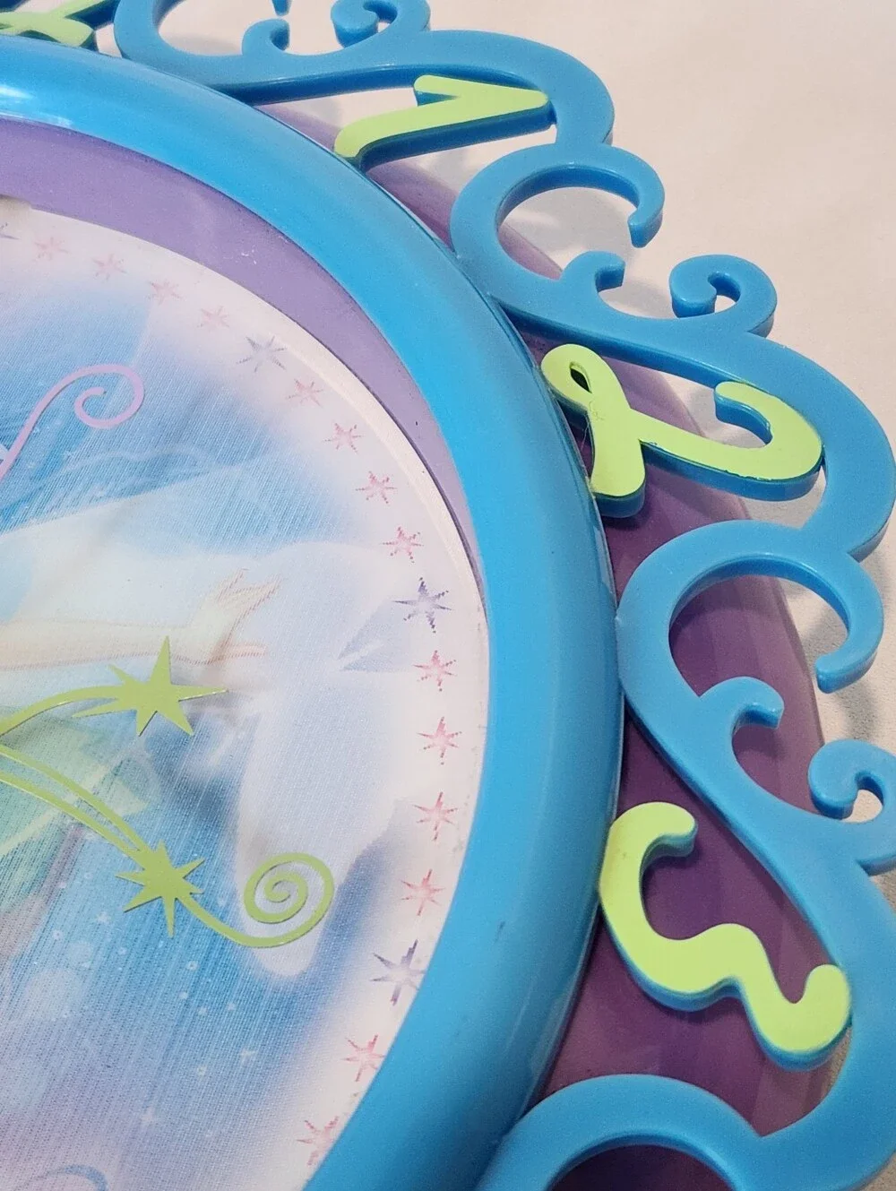 y2k Disney Fairies Tinkerbell 3D Lenticular Shifting Wall Clock Working